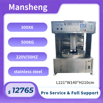 300X6 Turntable Type Automatic Spray Painting Machine with 300mm*300mm Spraying Range, Dual Spray Guns, and Full Stainless Steel Construction