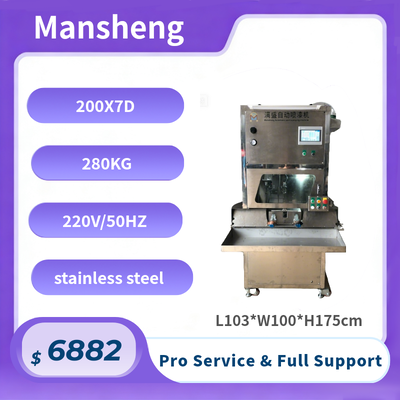 200X7D Dual-Station Fixture Automatic Spray Painting Machine with Reciprocating Spraying and Full Stainless Steel Construction